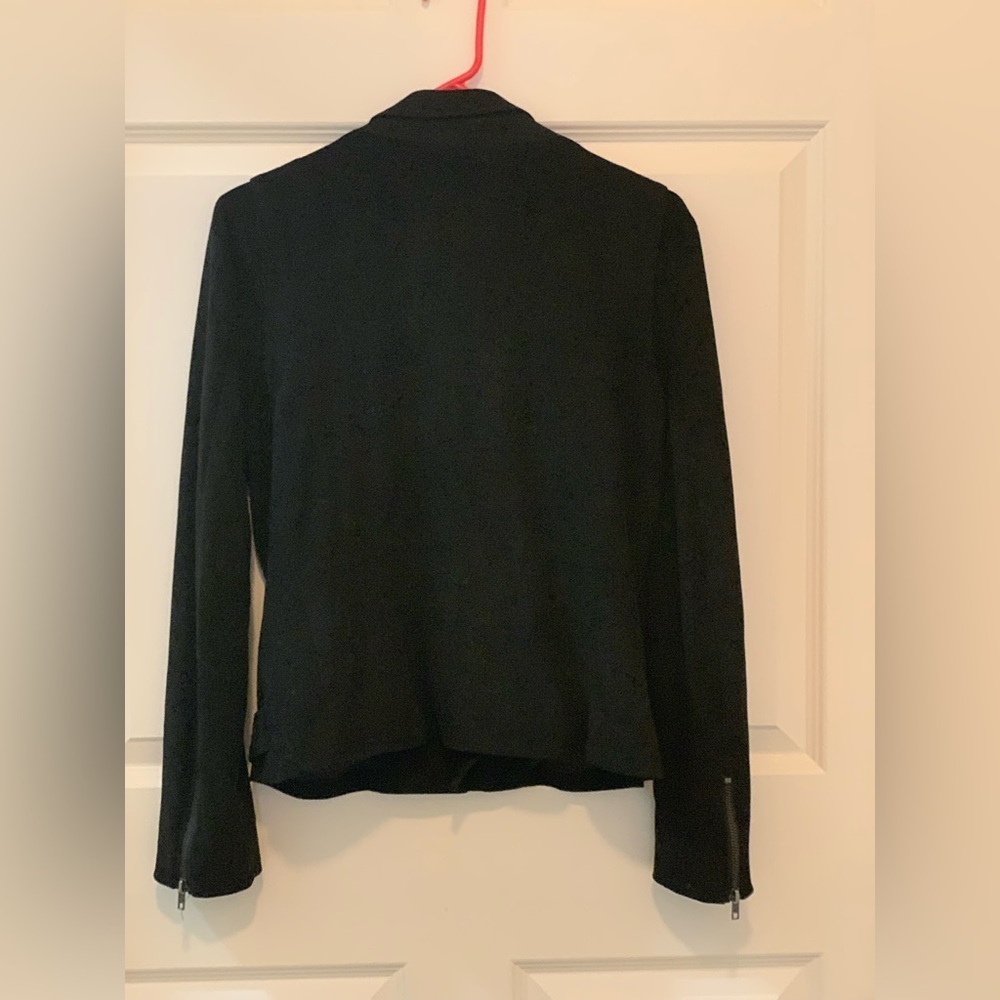 Market & Spruce Black Faux Suede Jacket. Size-Medium Rocker Chic - Picture 3 of 3